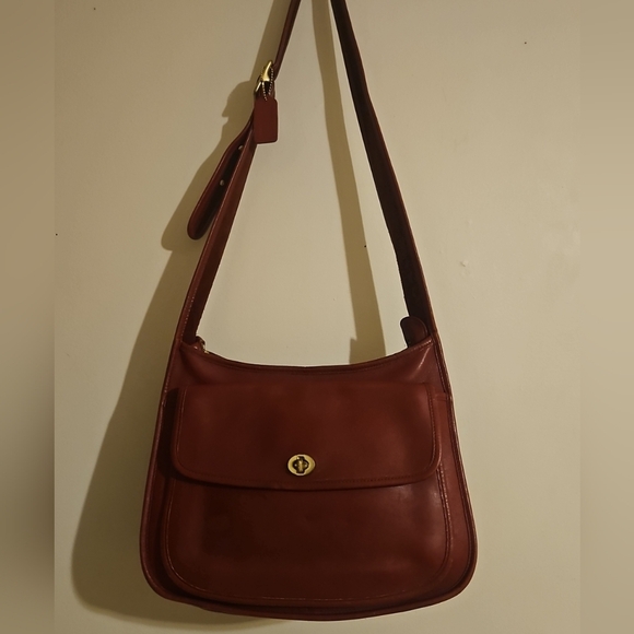 Coach Handbags - Vintage COACH Red Taft Leather Crossbody Bag #9980 – Classic & Rare